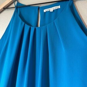 Violet & Claire Vibrant Blue Blouse